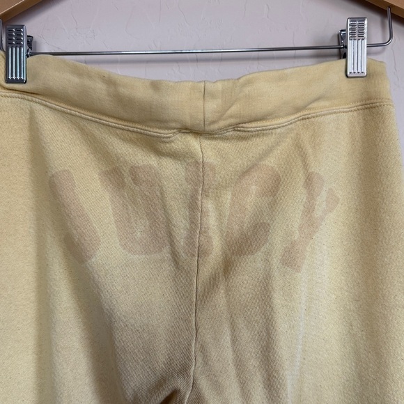 JUICY USA Vintage Terry Sweatpants Butter Soft Yellow Women’s Size Small - Picture 2 of 9
